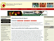 Tablet Screenshot of abnehmen-durch-sport.de